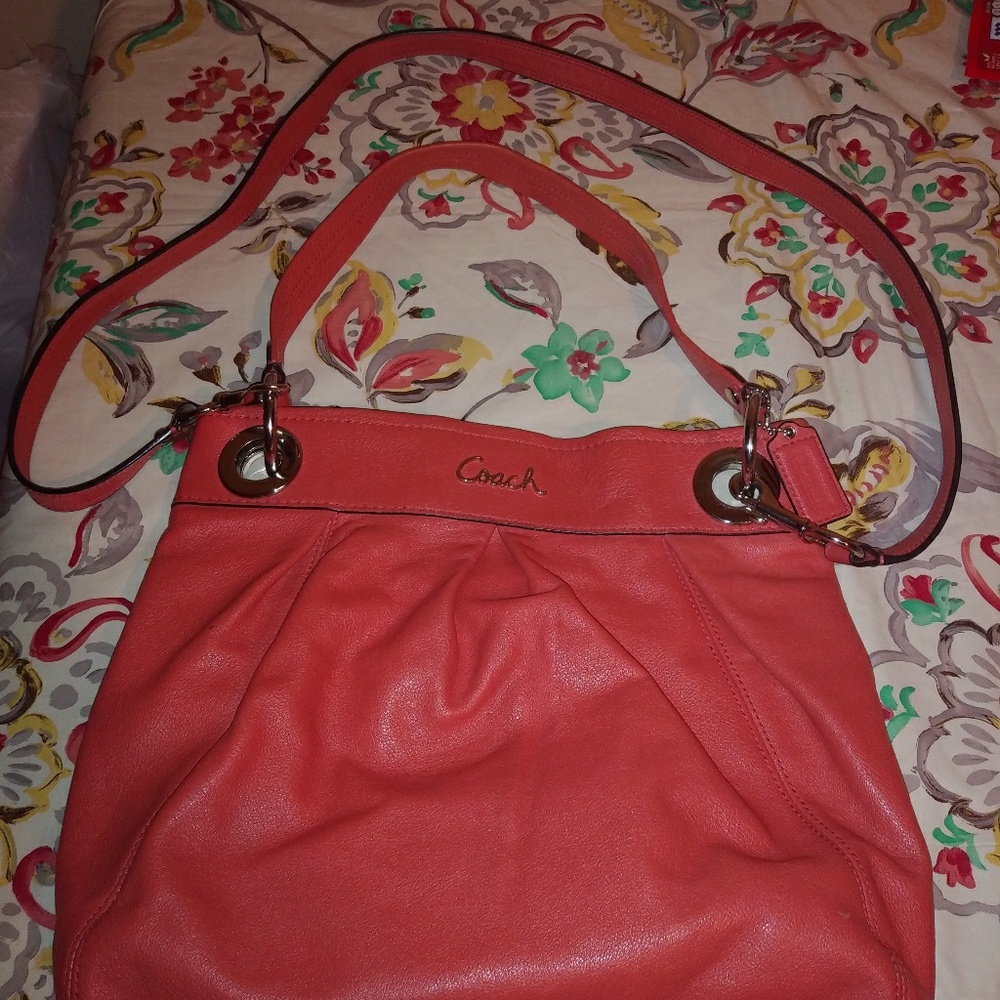 Coach coral crossbody